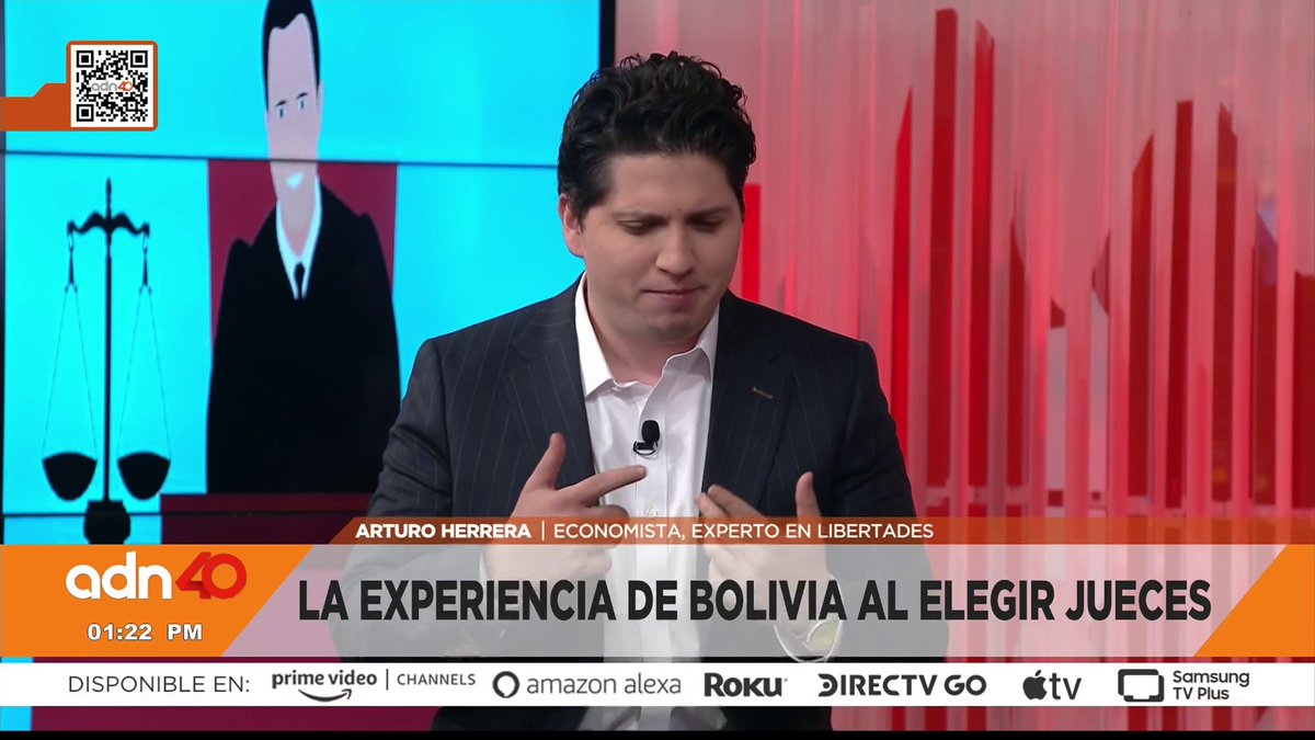 #ElecciónJudicial 🗣️ El economista Arturo Herrera (Arturo Herrera) nos habla de la fallida experiencia que vivió Bolivia al elegir jueces en 2011 🗳️ Más información con Romina Ramos en 📰 |