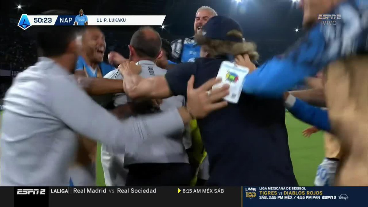 ¡GOOOOOOOL DE LUKAKU QUE SABE A TÍTULO! Potencia y definición del belga para hacer el segundo del Napoli 🔥 EN VIVO x ESPN y #DisneyPlus