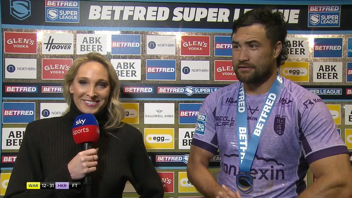 Peta Hiku reacts to Hull KR's win over Warrington Wolves 💪
