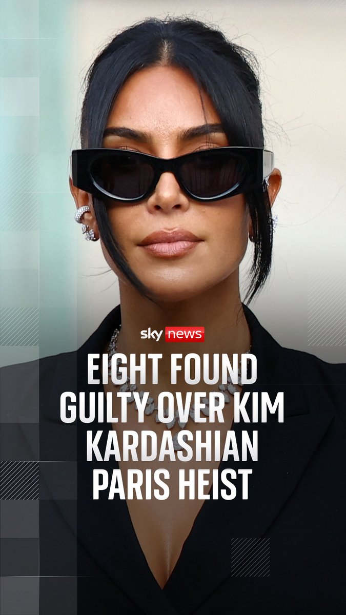 Eight people have been found guilty of crimes connected to the gunpoint robbery of Kim Kardashian at a Paris hotel in 2016. She told a court she thought she would be raped and killed during the "terrifying" heist 🔗