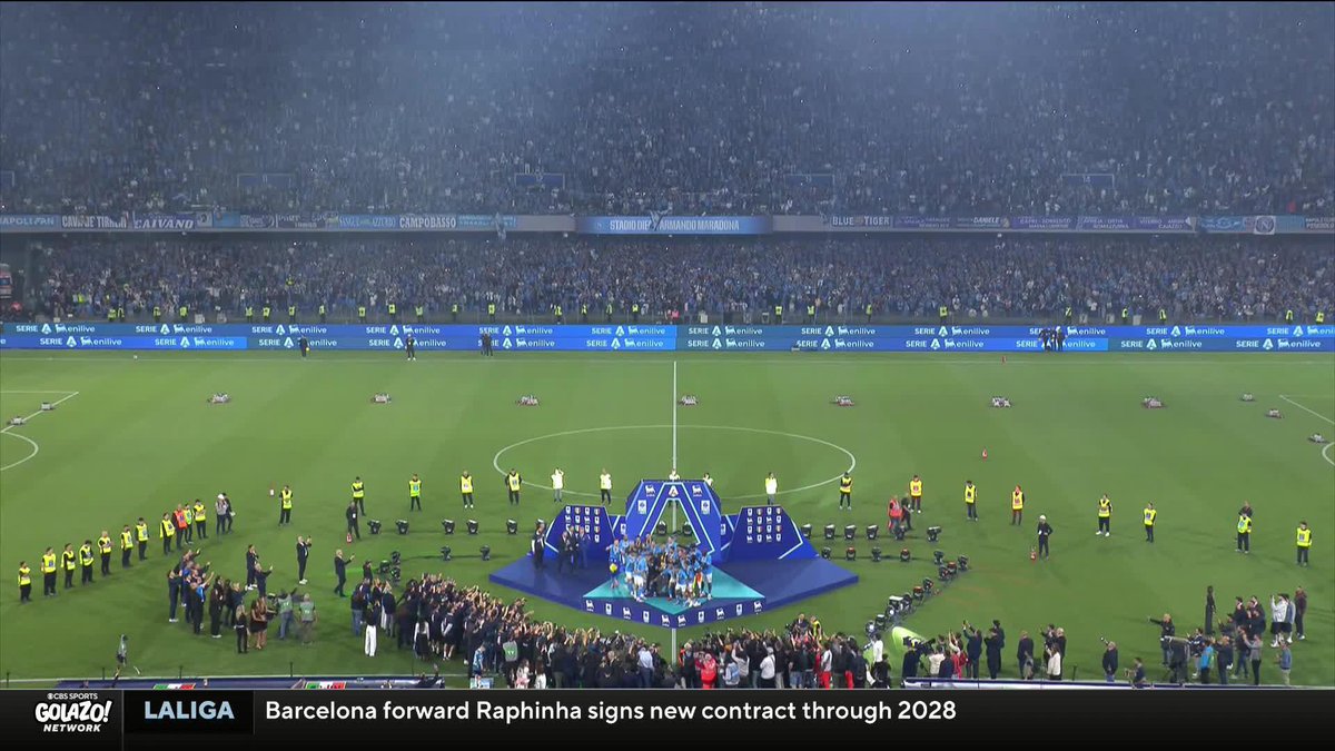 CHAMPIONS OF ITALY 🇮🇹 Napoli lift their fourth Serie A trophy 🏆👏
