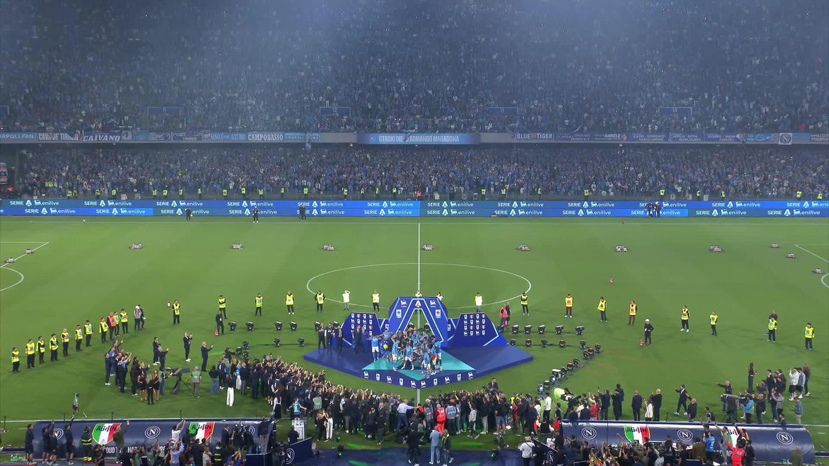 CHAMPIONS OF ITALY! 🏆🇮🇹 #4PARTHENOPE #SCUDETTONAPOLI