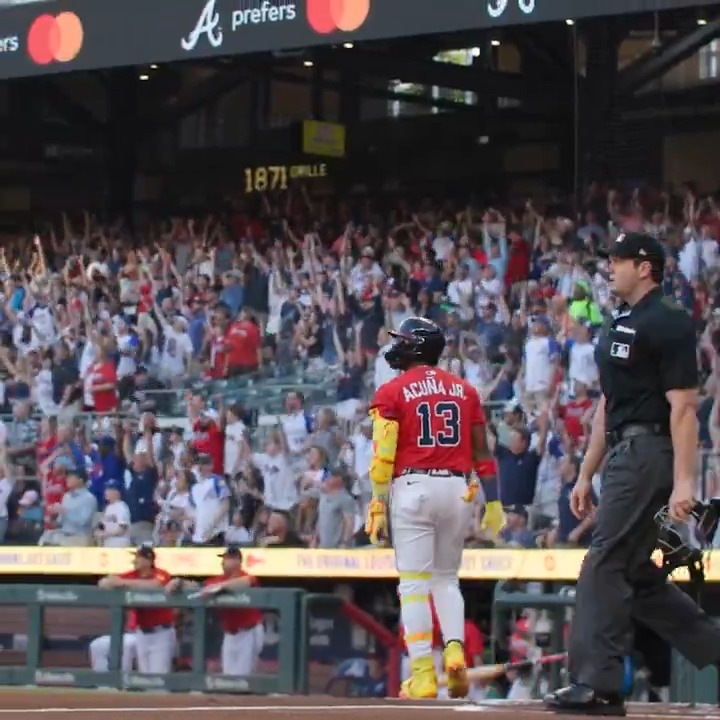 Atlanta was waiting for this. Ronald Acuña Jr. delivered 🤩