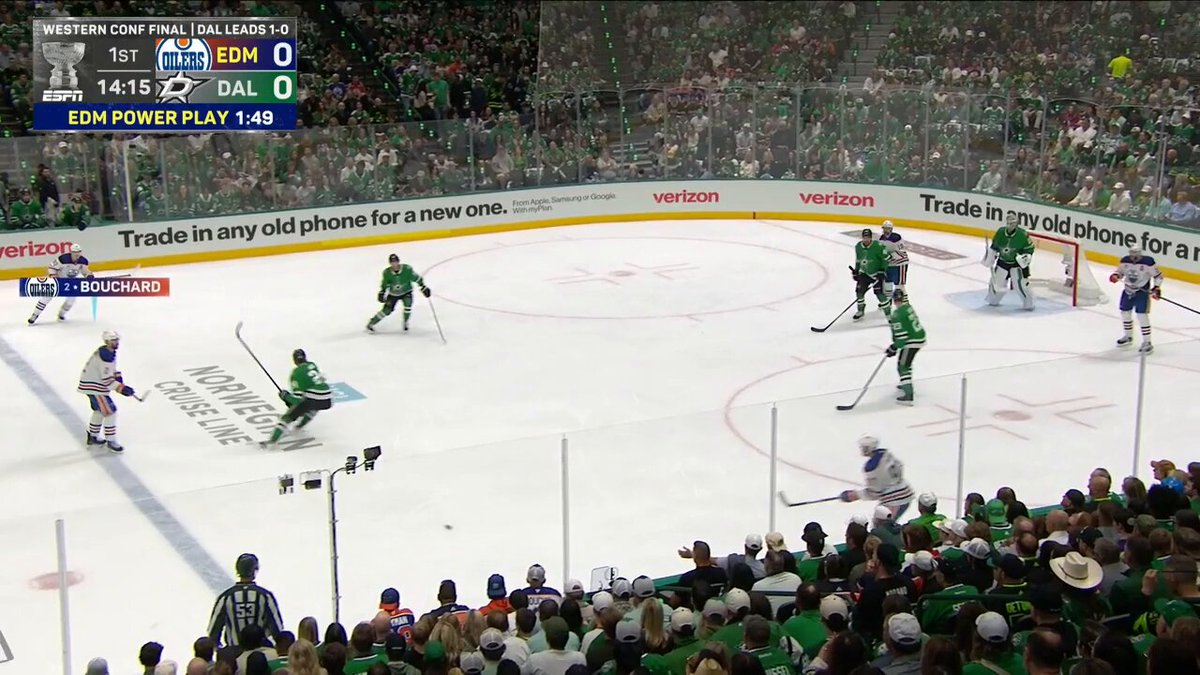 Ryan Nugent-Hopkins gets Edmonton on the board first in Game 2 🚨