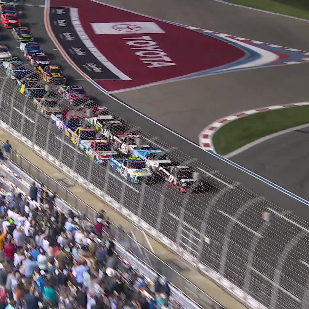 The trucks are rollin’ at Charlotte Motor Speedway! The green flag is out and we are live on FS1.