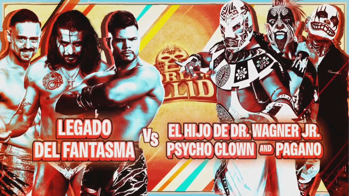 Tenemos la primera lucha confirmada de WWE Worlds Collide 🙌 Legado del Fantasma 🆚 Hijo de Dr. Wagner Jr. &amp; Psycho Clown &amp; Pagano