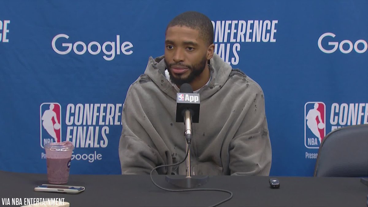 Mikal Bridges on being down 0-2 in the series after tonight's loss: "Take it one game at a time, know it's 2-0 but still a long series"