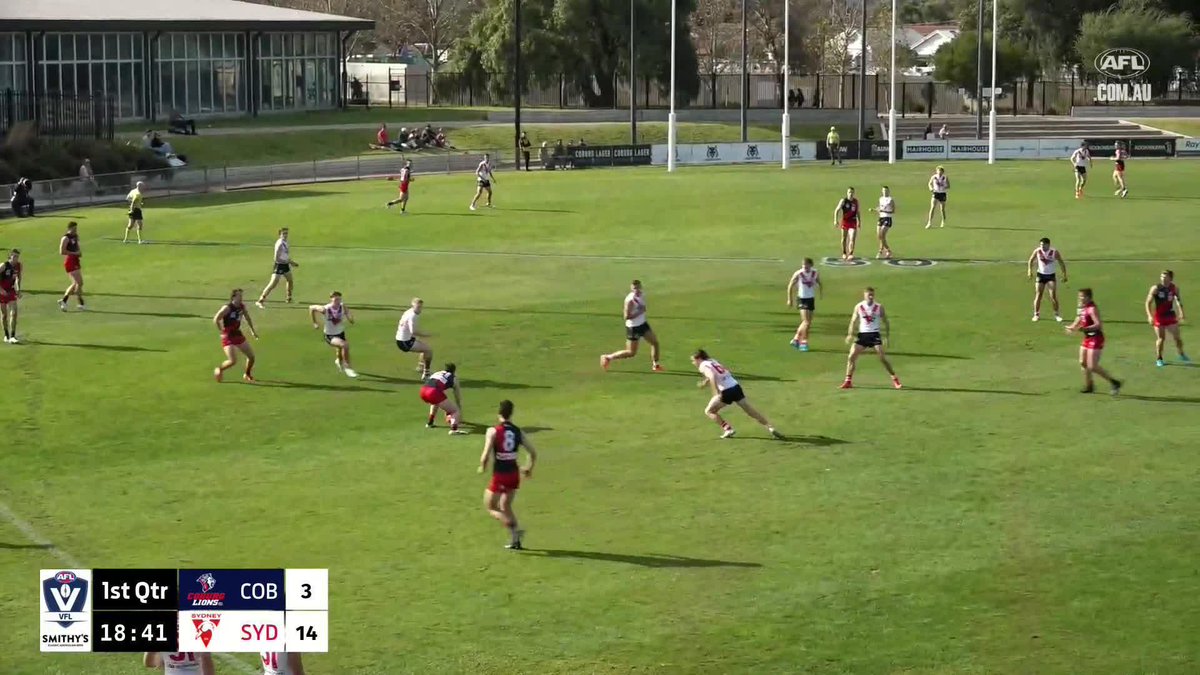 JORDAN ENDEMANN WITH THE BIGGEST TORP YOU WILL EVER SEE 🤯 🎥: Watch the Smithy’s VFL live and free on the AFL website and AFL Live Official App: