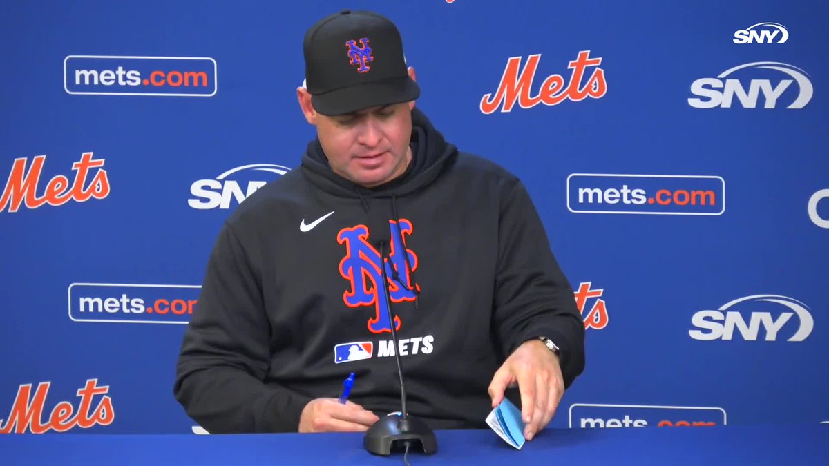 "We didn't get the last one. Talk about extra innings, we had traffic and we kept putting the ball in the ground." Carlos Mendoza talks about the Mets' at-bats in extra innings: