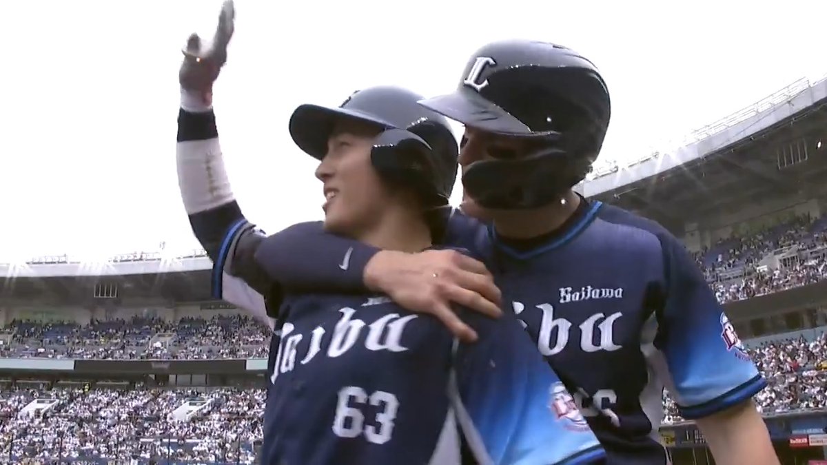 埼玉西武 #長谷川信哉 選手が本日2本目のホームランを放ち点差を広げる‼️🌈 #seibulions 👇ライブ配信はこちら