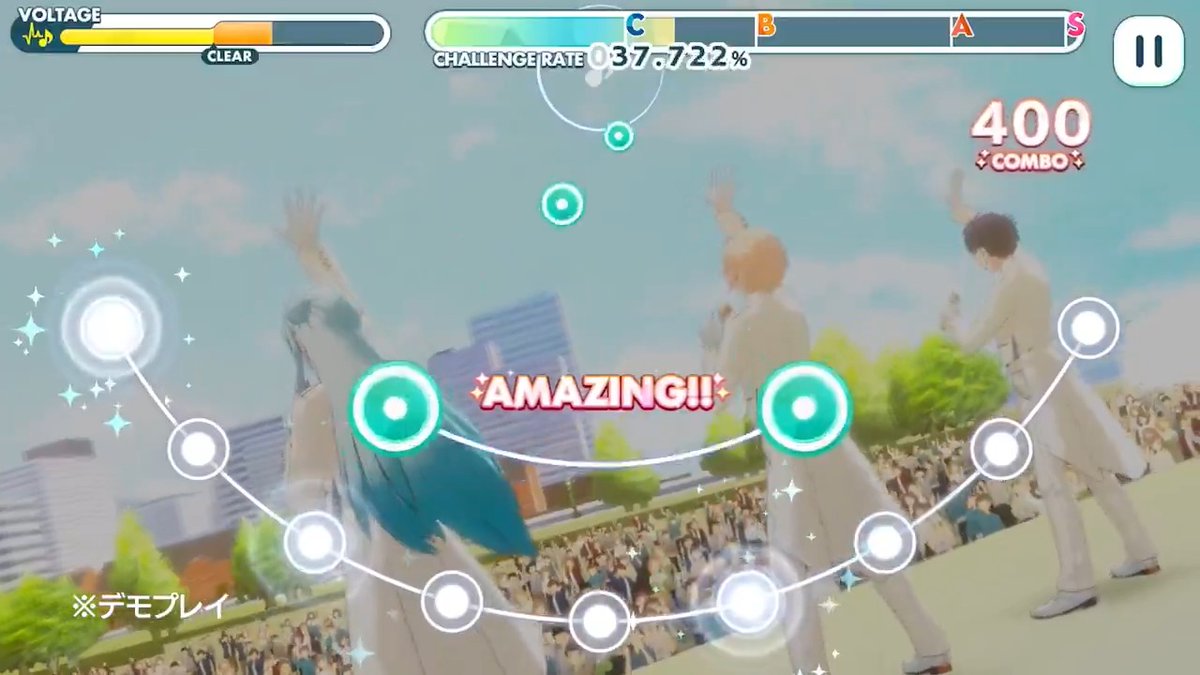 【お知らせ】 本日よりライブチャレンジ開催中！ 課題曲は『終わらないシンフォニア』の難易度『Special』✨ デモプレイ動画を一部公開します❗ ライブチャレンジでは、カードステータスは一切関係なし &amp; BP不要！ ぜひチャレンジしてみてくださいね♪ #あんスタ #あんスタライブチャレンジ
