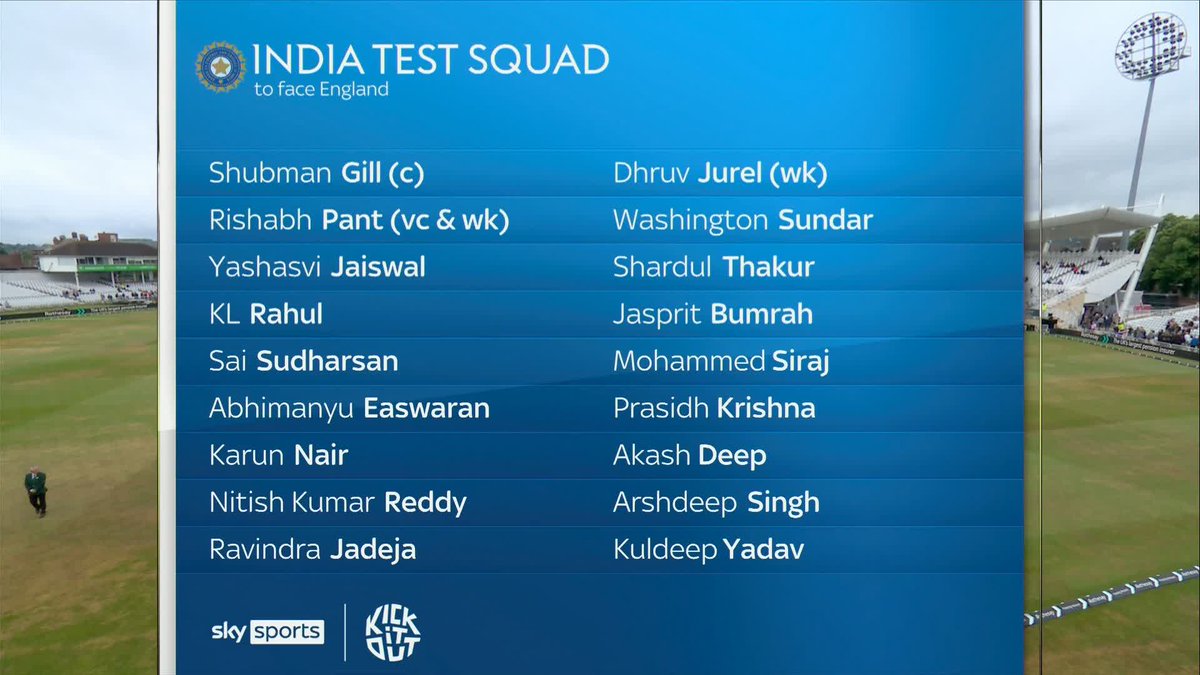 NASEER HUSSAIN ON TEAM INDIA'S TEST SQUAD FOR ENGLAND TOUR. 🇮🇳 - He said "This is a Very strong India's Squad". (Sky Sports).