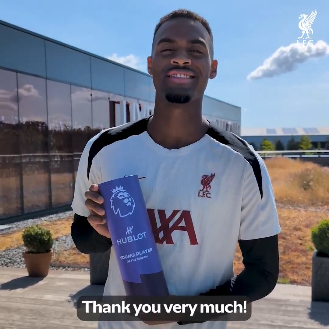 “Thank you very much!” 😍 A quick word from the Premier League Young Player of the Season 👋