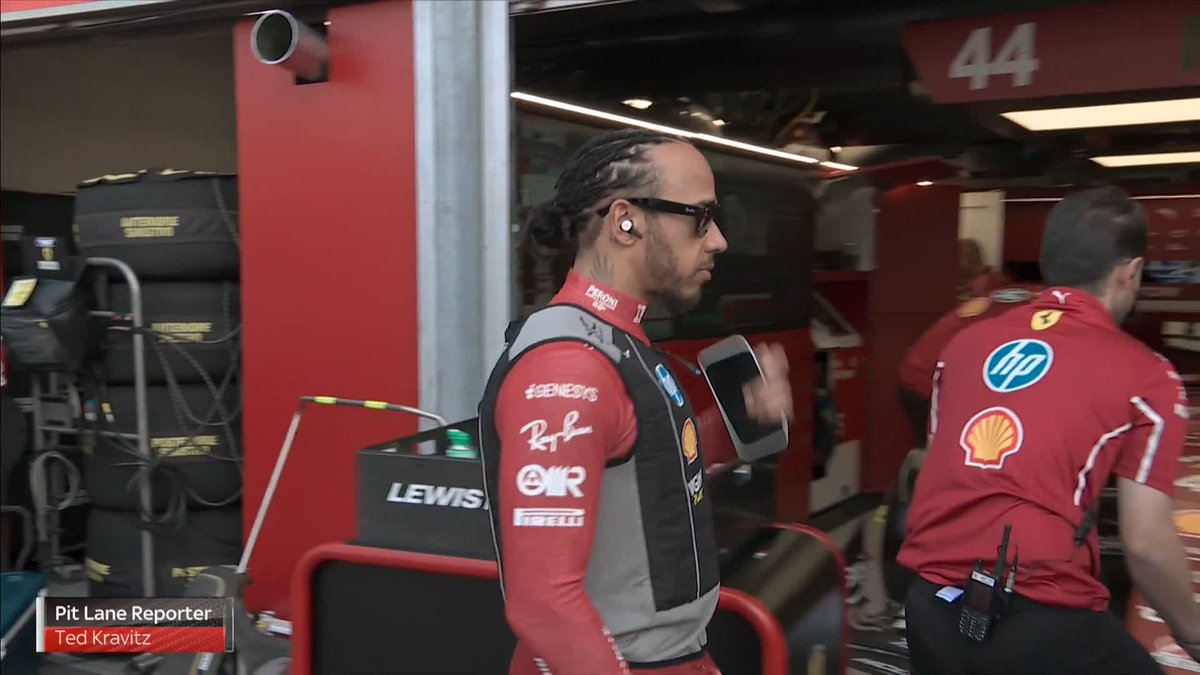 Lewis thanks his team for rebuilding the Ferrari in time for Qualifying ❤️