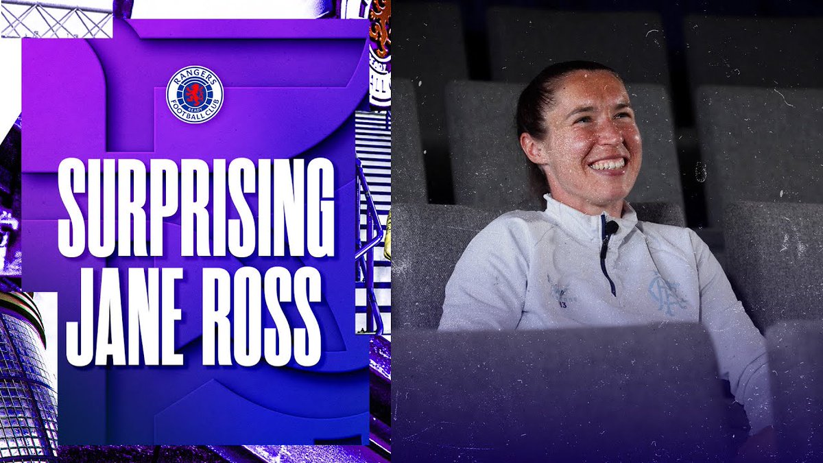 🙌 What a Player. What a Career. 👏 Thank You, Jane Ross 💙 RangersTV surprised Jane Ross with messages from family and friends congratulating her on a fantastic career in football.