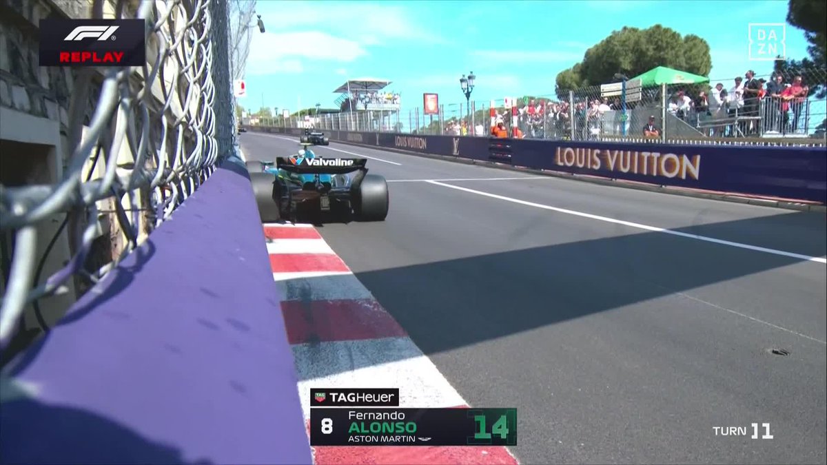 A Alonso le han tenido que dar ganas de ir a hacer una ofrenda a Santa Devota tras este toquecito 😬😬 #MonacoDAZNF1 🇲🇨