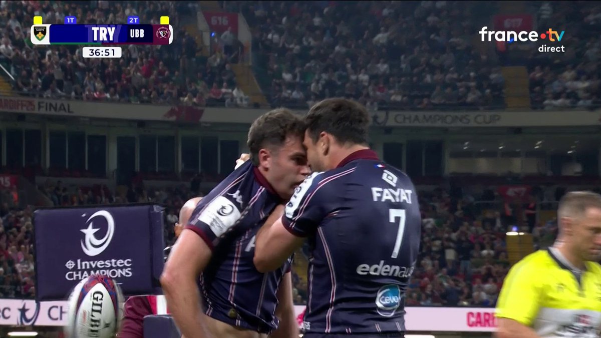 🇫🇷🏉 ALERTE INFO - L'UNION BORDEAUX-BÈGLES REMPORTE SA PREMIÈRE CHAMPIONS CUP EN DOMINANT EN FINALE NORTHAMPTON (28-20) ! 👉 C'est la 5e année d'affilée qu'un club français remporte la Champions Cup.