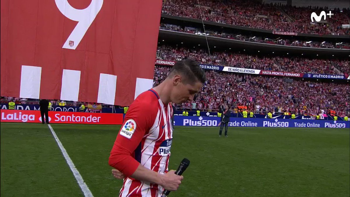 La mejor despedida que yo he visto en mi vida fue la de Fernando Torres en el Metropolitano.