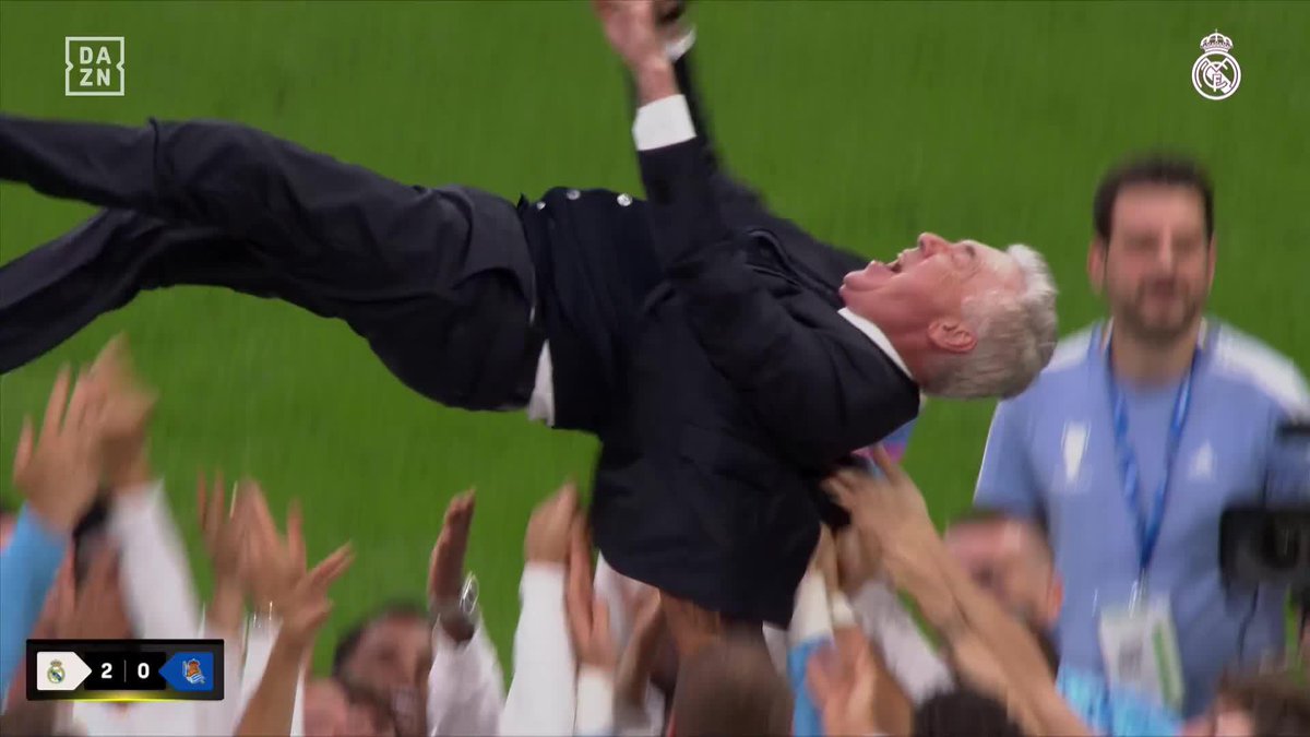 Carlo Ancelotti, despedido como la leyenda que es 👏 Nadie ha ganado más que él en el banquillo del Real Madrid #LALIGAenDAZN ⚽