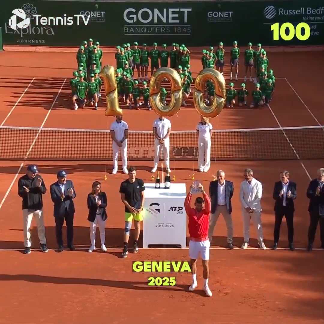 Novak’s progress to 100 titles: ▓▓▓▓▓▓▓▓▓▓▓▓▓▓▓ 100% Completed it, mate 🔋