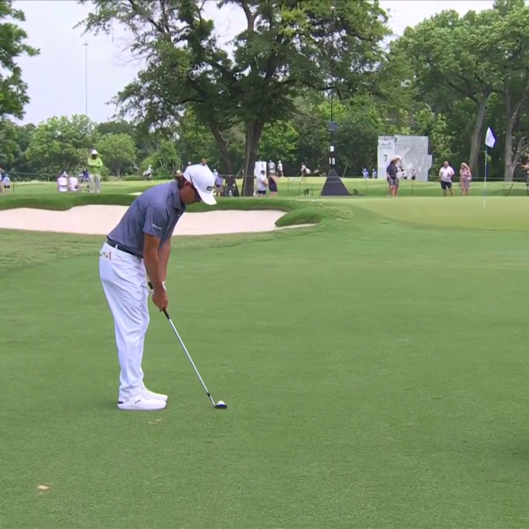 Rickie Fowler with his second birdie through two holes at Colonial. 📈👀 📺 Golf Channel | Charles Schwab Challenge