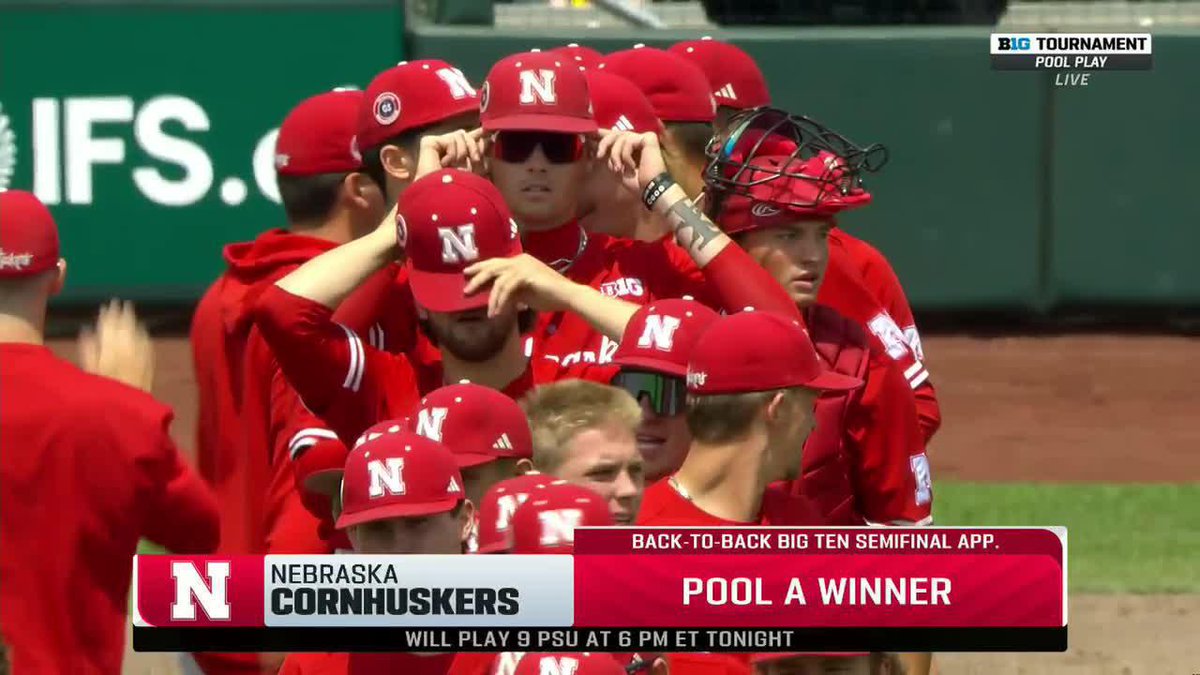 WE WILL SEE YOU TONIGHT BIG RED Nebraska takes down #1 seed Oregon and advances to the B1G semi finals 🚨