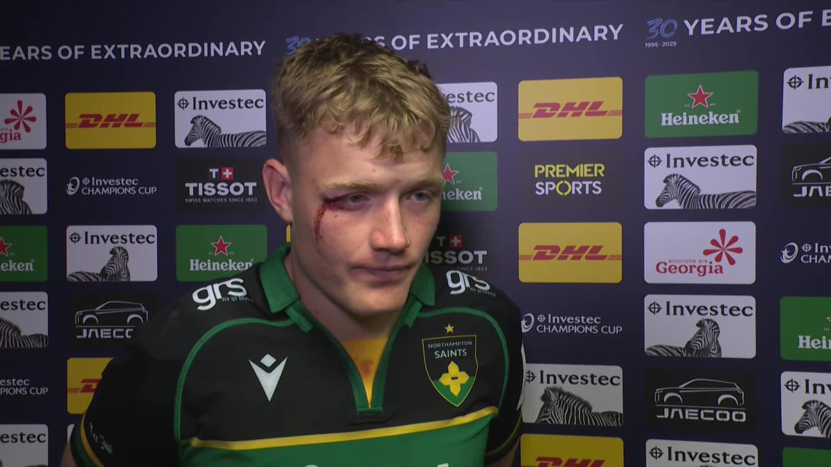 😇 Northampton Saints 😇's Fin Smith reflects on Champions Cup final loss against Bordeaux "Doing that today makes us definitely want more." 🗣️ #InvestecChampionsCup