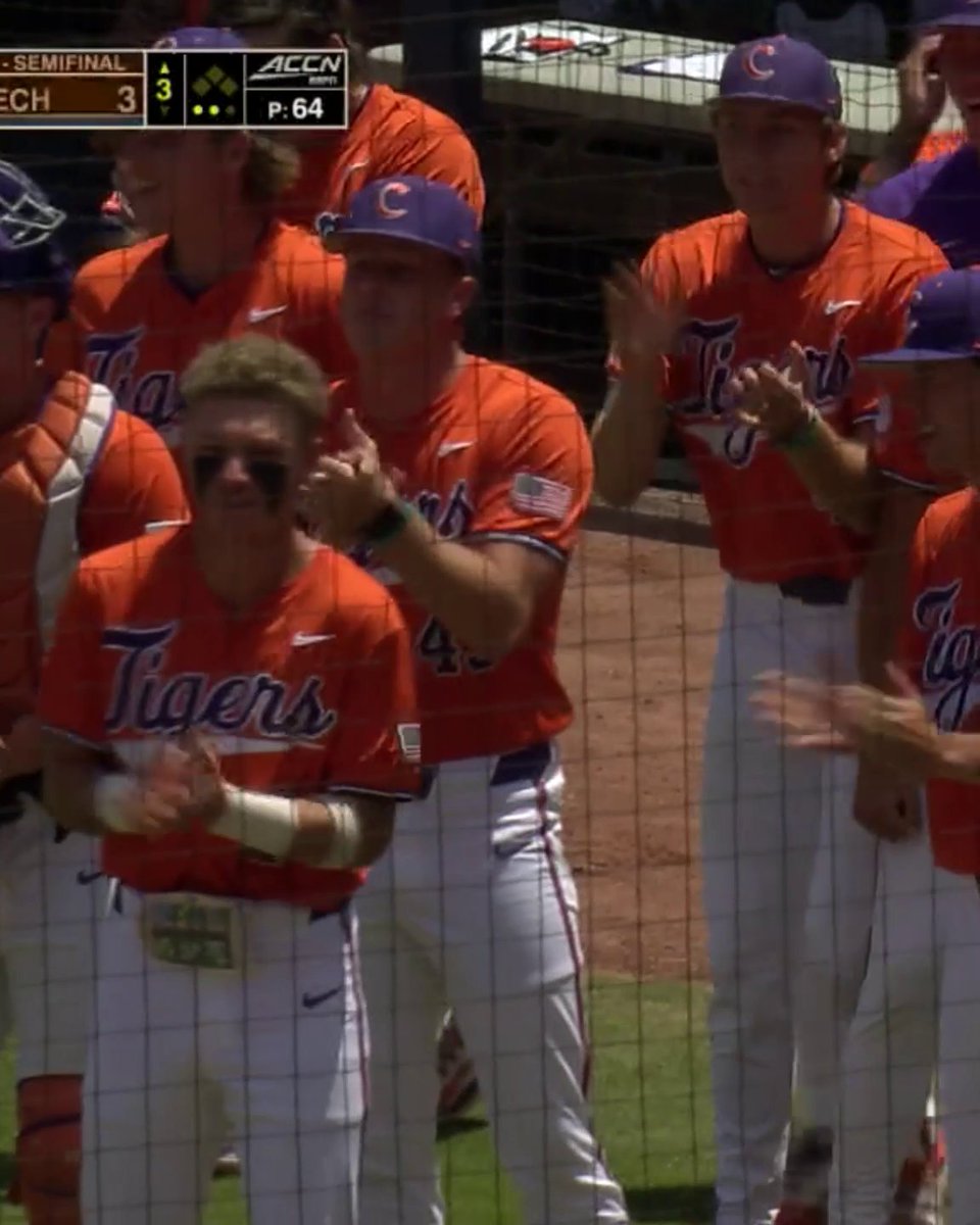 CLEMSON GRAND SLAM 💥 Clemson Baseball's Jacob Jarrell is on fire!