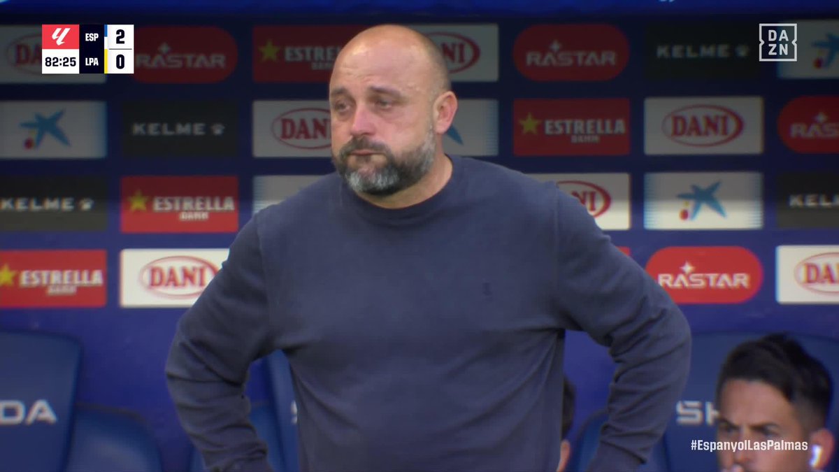 La emoción de Manolo. Los gritos de la afición. ¡EL RCDE STADIUM ESTALLA CON EL GOL DE LA TRANQUILIDAD! 🤍💙 #LALIGAenDAZN ⚽️