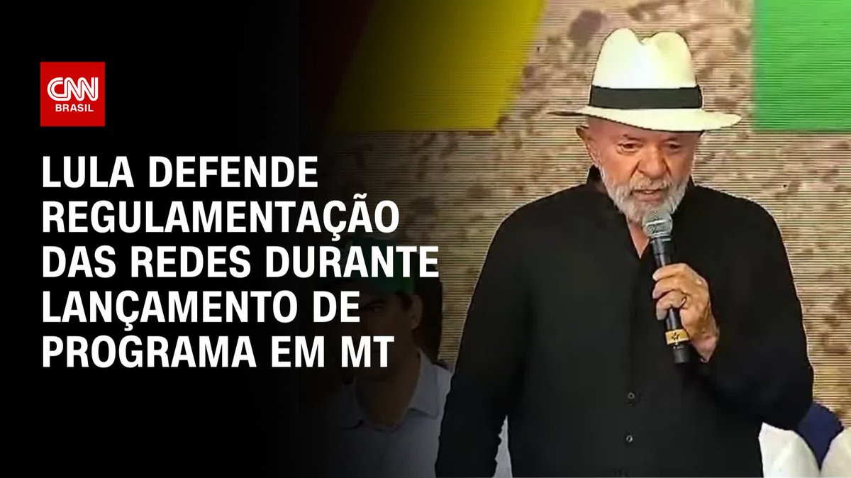 Lula defende regulamentação das redes sociais; assista #AgoraCNN