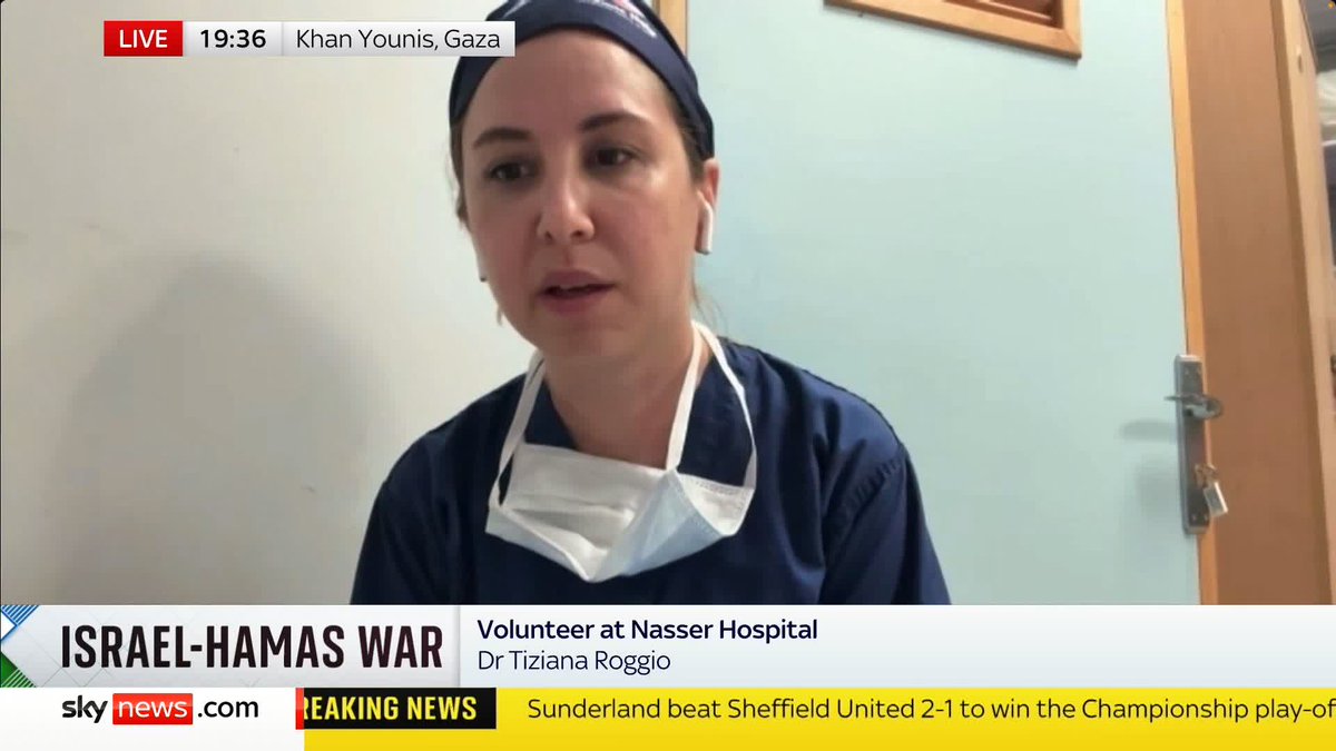 Nine of a doctor's 10 children have been killed in an Israeli missile strike on their home in Gaza. Dr Tiziana Roggio, a surgeon volunteering at Nasser Hospital, describes the deaths as "heartbreaking". Read more: 📺 Sky 501, Virgin 602 and Freeview 233