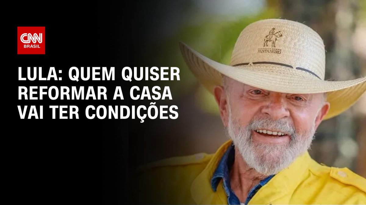 Lula: Quem quiser reformar a casa vai ter condições; assista #AgoraCNN