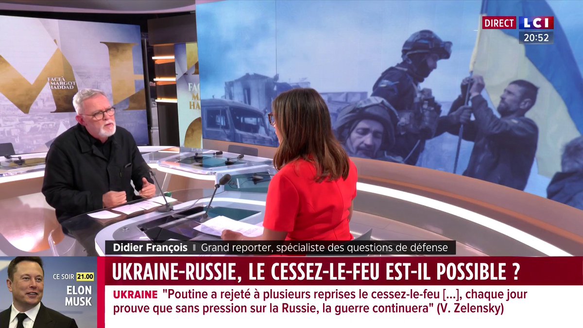 "La vraie garantie de sécurité, c'est d'avoir une armée ukrainienne", analyse Didier François (Didier François). "Le jour où les Ukrainiens n'ont plus cette armée, ce sera à nous de faire le boulot." ▶️ avec ✦ Margot Haddad ✦