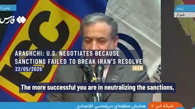 ⚡️⭕️ Araghchi: The U.S. came to negotiate because it gave up on sanctions. Tehran says Washington’s “maximum pressure” has failed — now it's diplomacy’s turn. Iran. 22nd of May, 2025.
