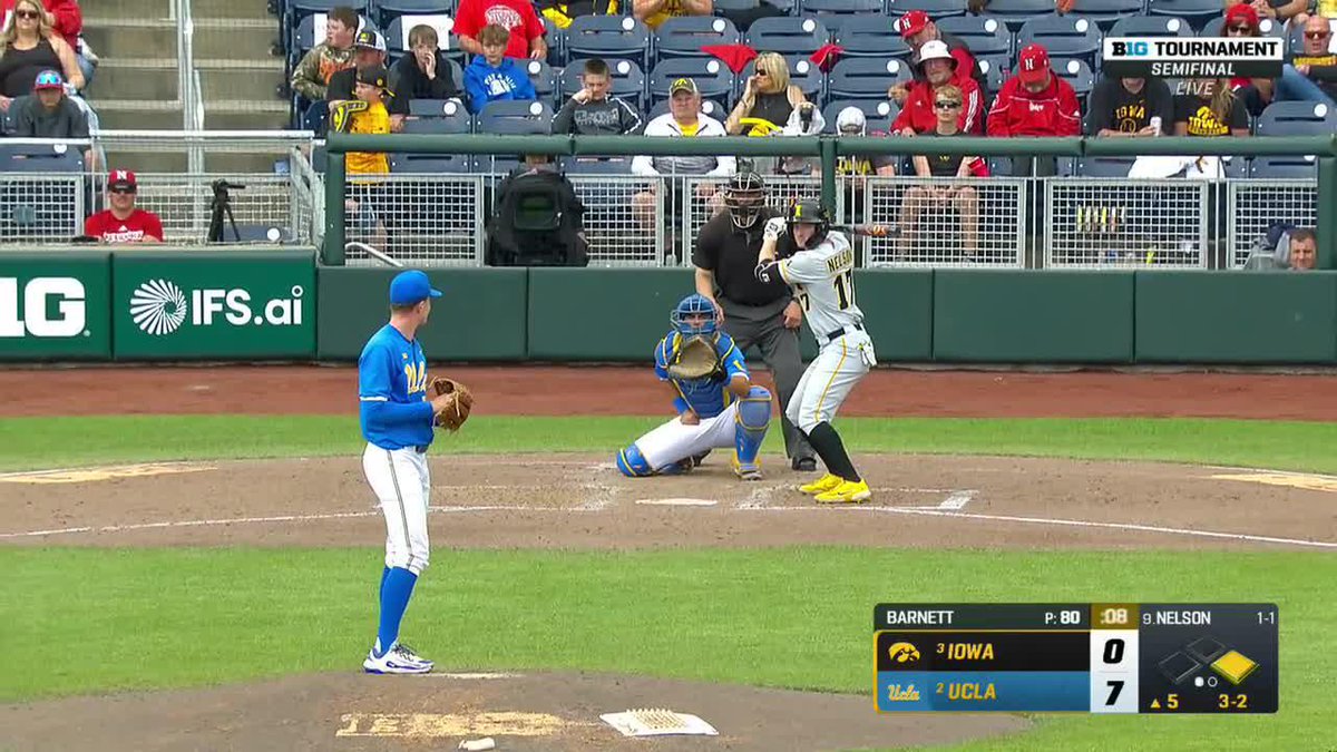 Andy sends one out 🚀 Andy Nelson x #Hawkeyes