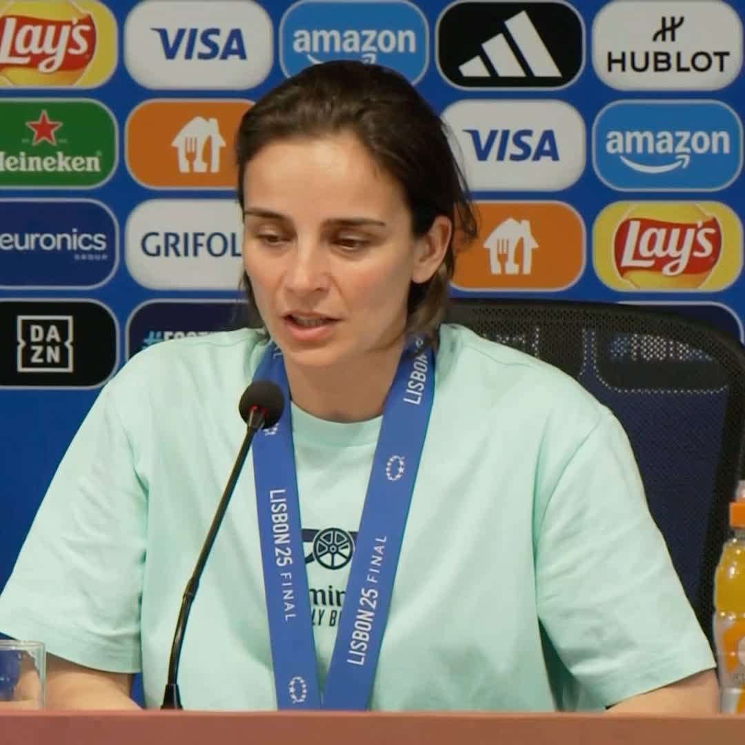 "It's probably the hardest game we've played so far" 🗣️ Arsenal head coach Renée Slegers on her team beating Barcelona to claim Champions League victory 🏆