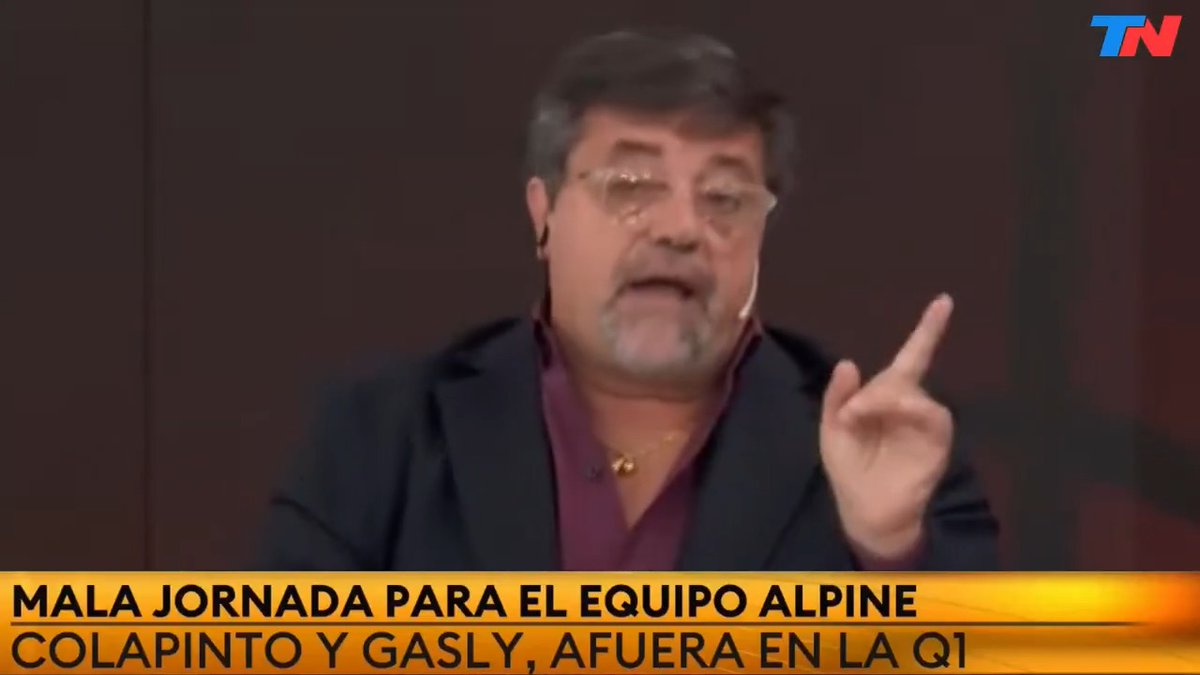 "Caruso": Por los comentarios de Ricardo Caruso Lombardi contra Franco Colapinto