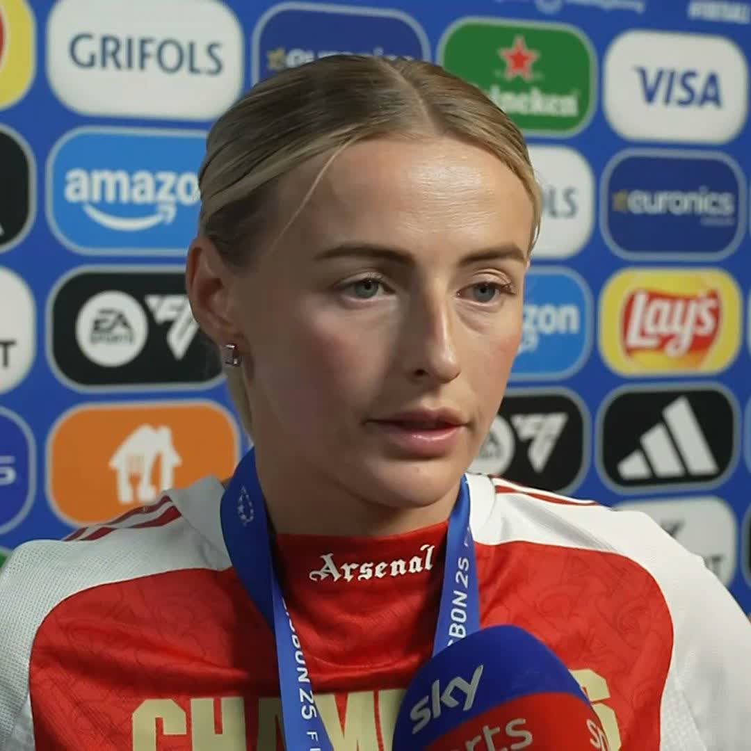 "I'm just so grateful for Arsenal" ❤️ Chloe Kelly gives a raw, honest reaction to winning the Champions League and talks what is next in her career 🏆