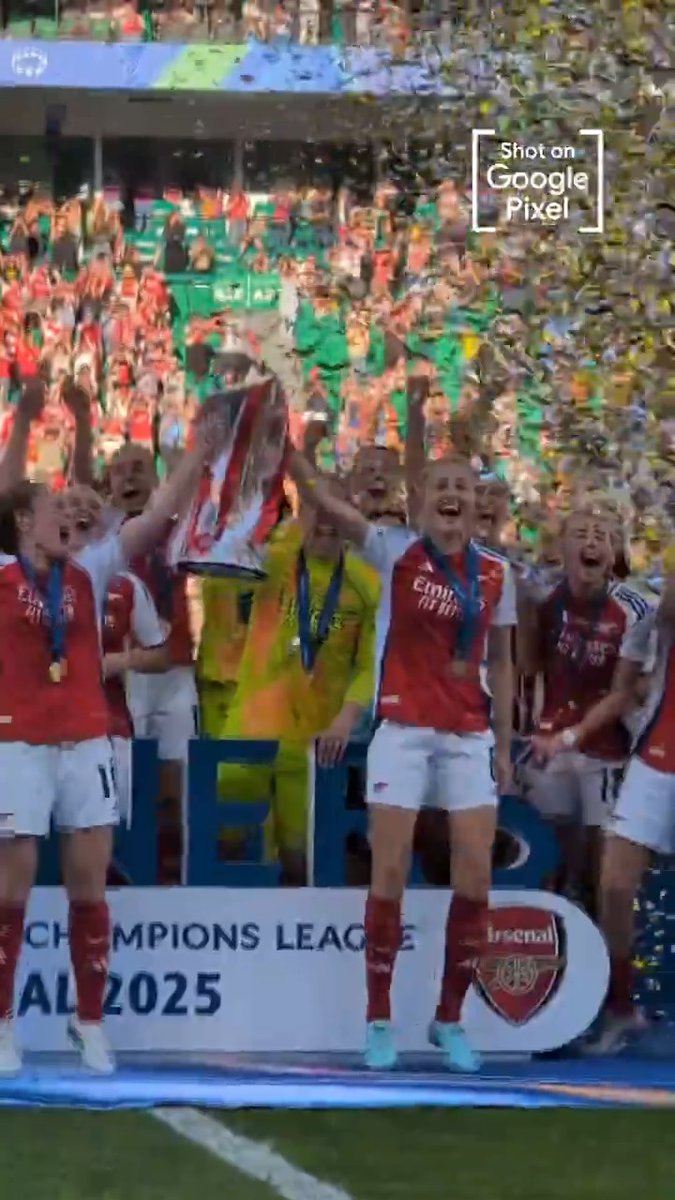That special moment 🤩 CHAMPIONS OF EUROPE 🏆 Shot on Google Pixel 🤳