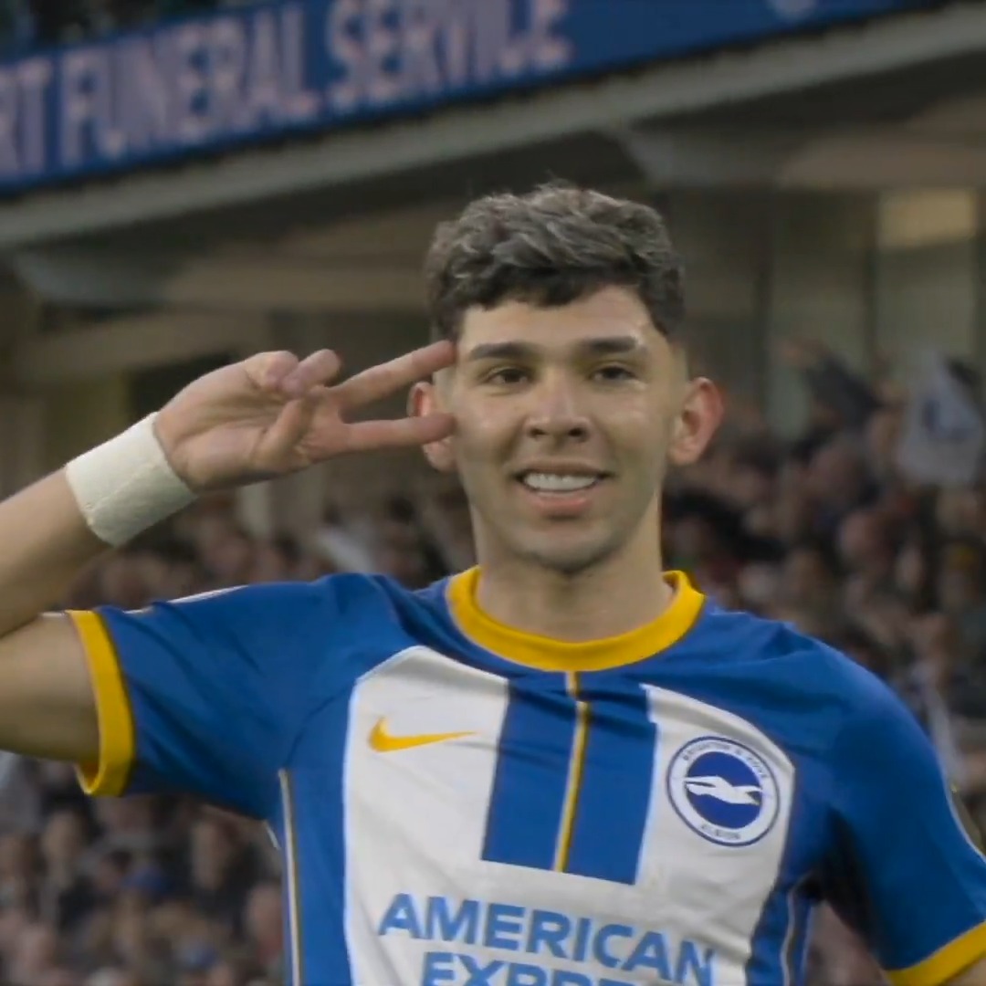 On this day in 2023, Brighton's Julio Enciso scored this Premier League GOAL OF THE SEASON. 🚀