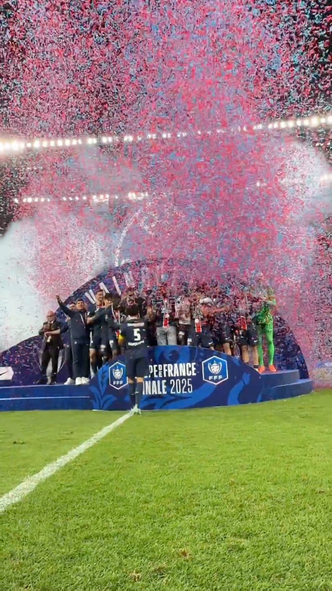 On course for the treble 👀 Ligue 1 winners 🏆 Coupe de France winners 🏆 UEFA Champions League winners 💭 Inter stand in the way of Paris Saint-Germain one week today. 📽️ Paris Saint-Germain