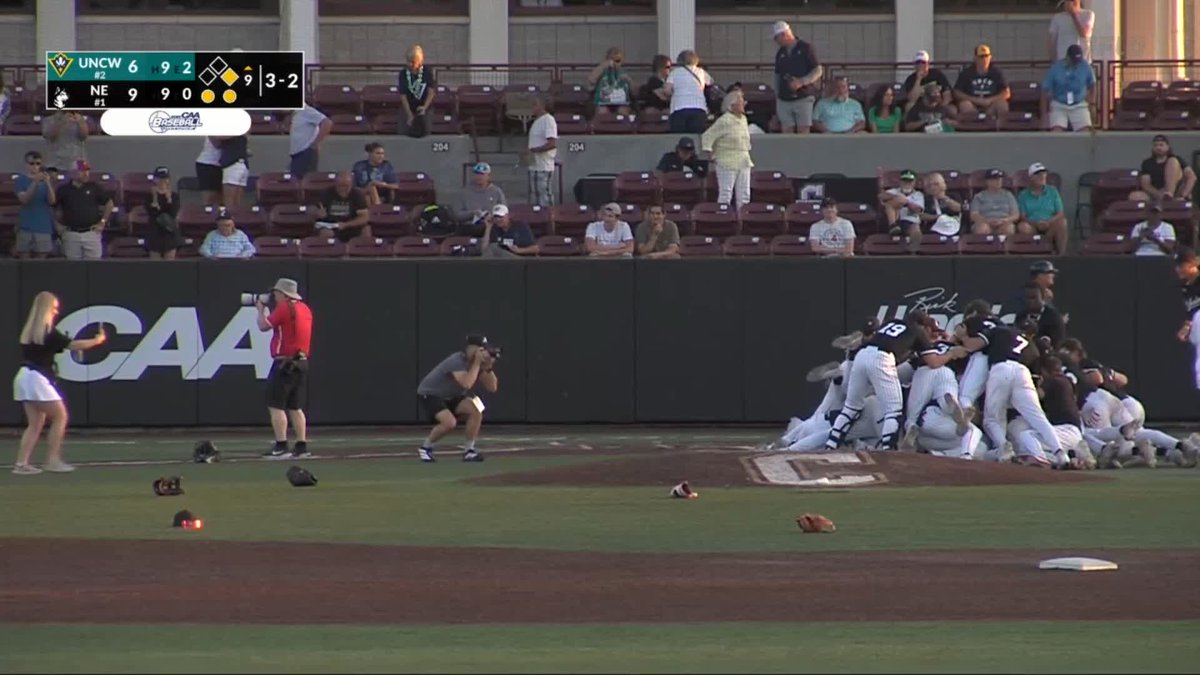 ⚾️ FINAL OUT and Northeastern Baseball are #CAAChamps