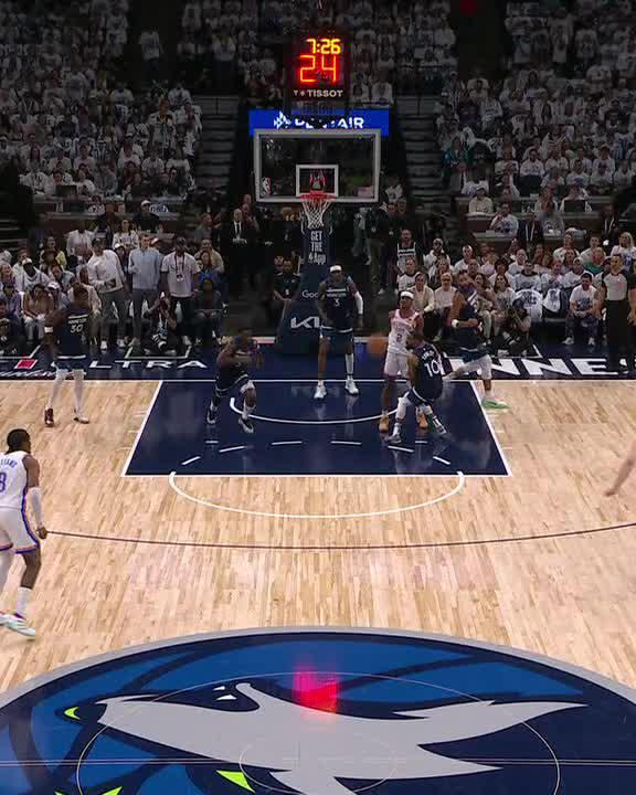 ANT WITH THE SLAM 🔥 Timberwolves starting off hot on ABC 🍿