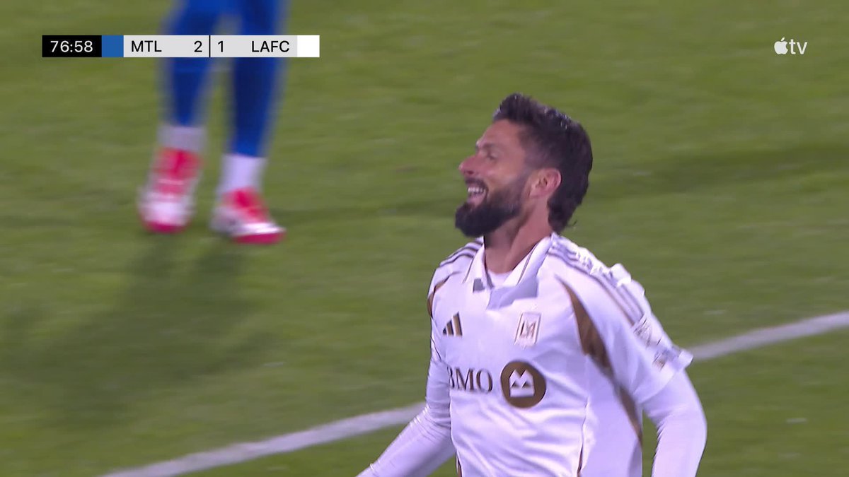 Immediate impact. ⚡ Olivier Giroud subs in and draws LAFC level.
