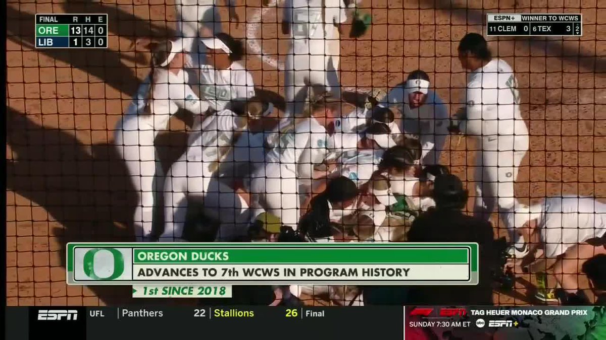 Ducks punch their ticket to the #WCWS 🙌 #B1GSoftball x Oregon Softball