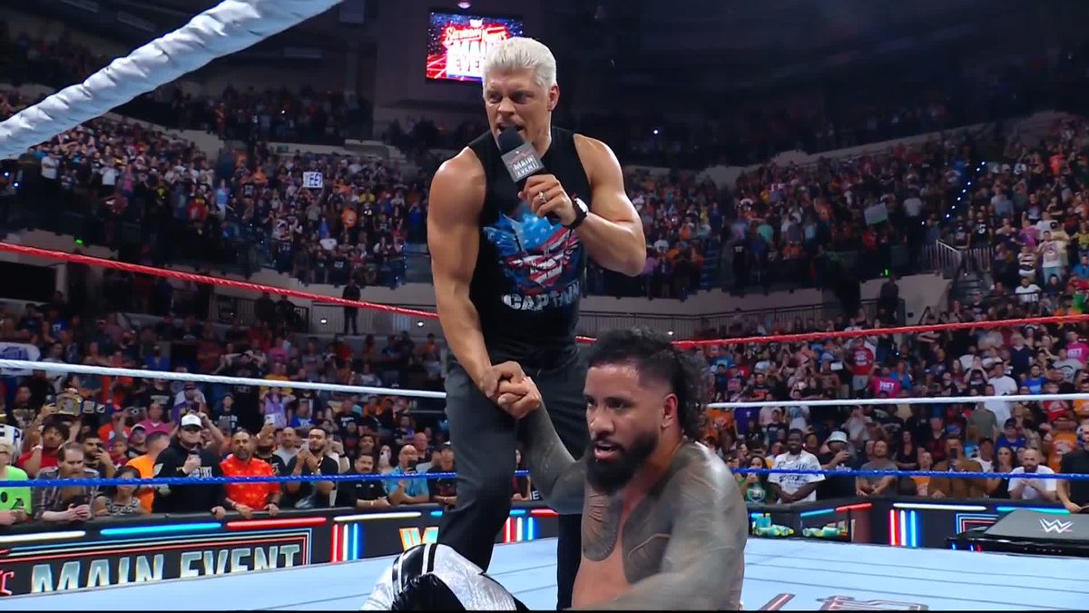 "YOU'VE RUINED ENOUGH... WE'LL SEE YOU AT MONEY IN THE BANK!" 😤 WE'RE GETTING LOGAN PAUL &amp; JOHN CENA vs. JEY USO &amp; CODY RHODES at #MITB!!! #SNME