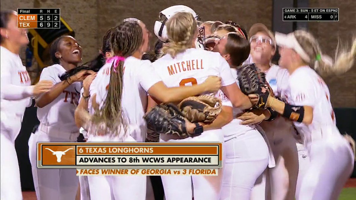 TEXAS IS HEADED TO THE WCWS 🤘