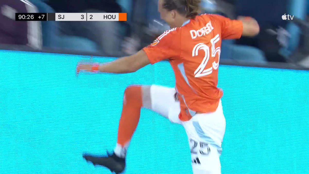 WOW 😱 Houston Dynamo FC equalizes in the 91st minute! Griffin Dorsey takes advantage of a deflection to tie the game late.