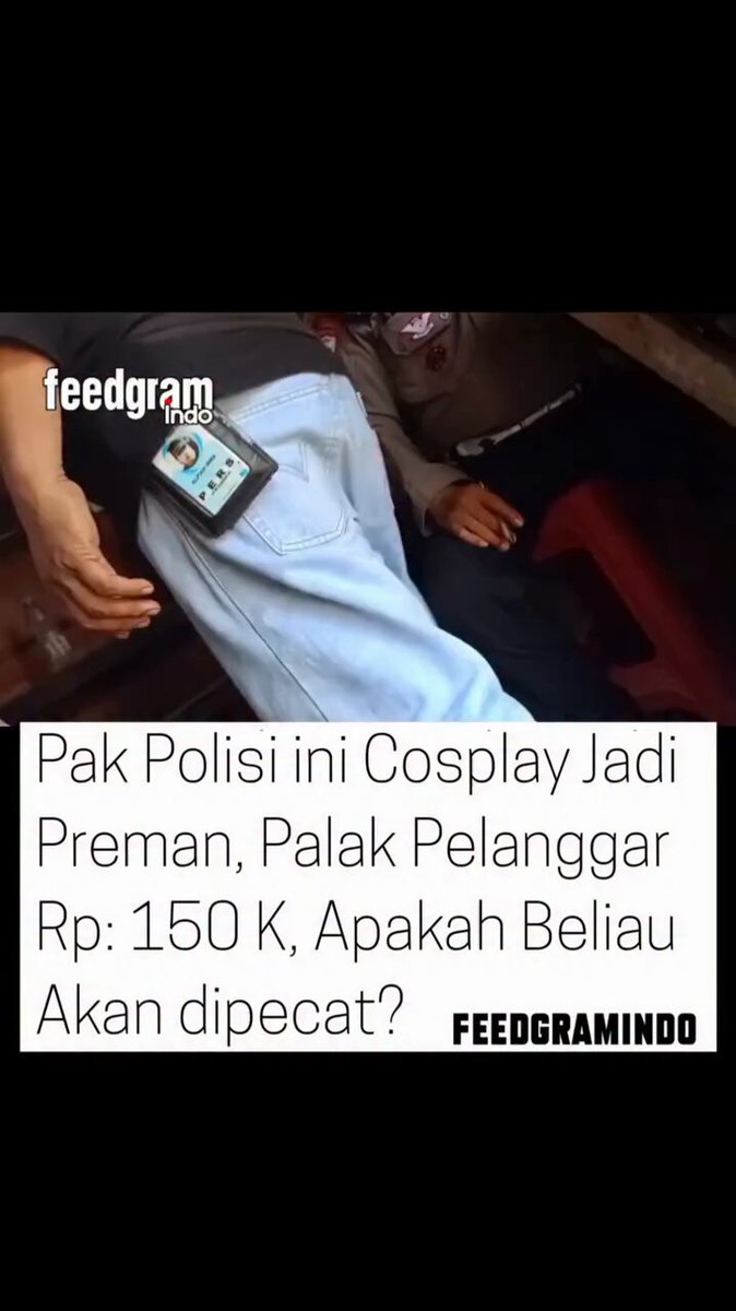 Polisi : Jadi mau bagaimana? Ditilang apa bagaimana? To the point aja sih pak minta berapa gitu pake tanya wkwk