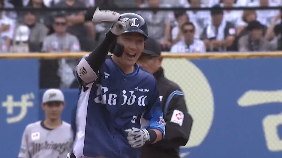 #源田壮亮 選手の3点適時二塁打で追加点！ 満塁のチャンスを生かし、走者一掃の一打でリードを広げます！ #埼玉西武ライオンズ #seibulions #ALLONE